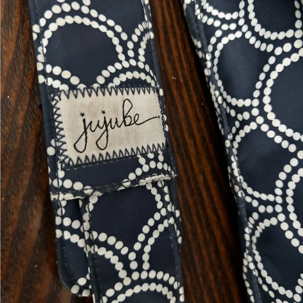 NWOT Ju-Ju-Be Navy and White Baby Bag